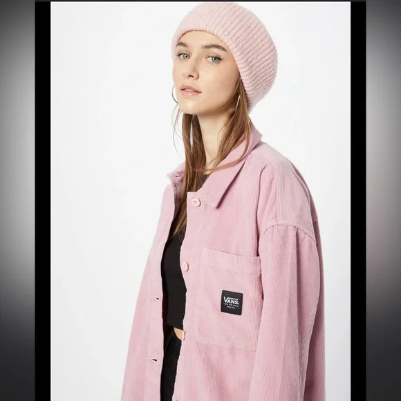 Vans Women's Pink Corduroy Jacket Size Xsmall - Picture 2 of 9